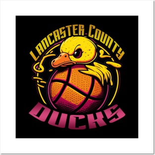 Lancaster County Ducks Alternate Angry Duck Logo Posters and Art